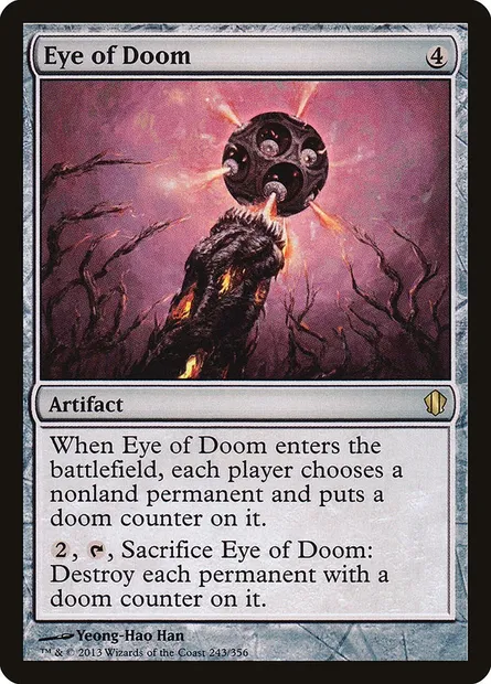 Eye of Doom, Magic card C13 243 — Commander 2013 set