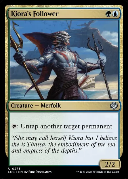 Kiora's Follower, Magic card LCC 273 — The Lost Caverns of Ixalan Commander set