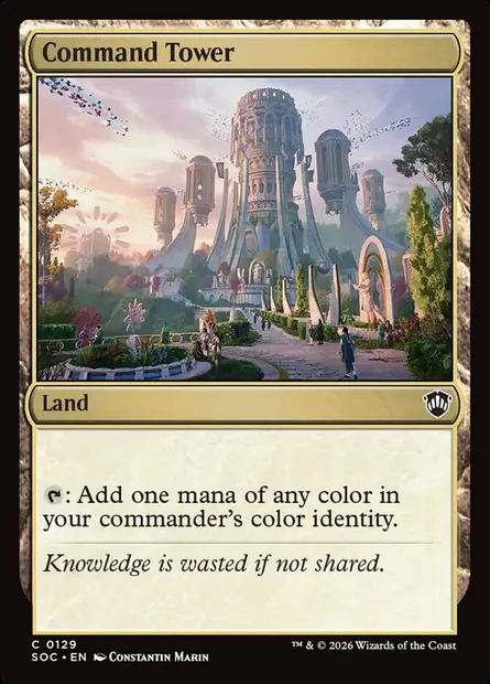 Command Tower, Magic card SOC 129 — Secrets of Strixhaven Commander set