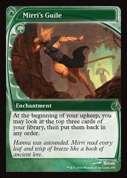Sagacité de Mirri, carte Magic MB2 209 — extension Mystery Booster 2