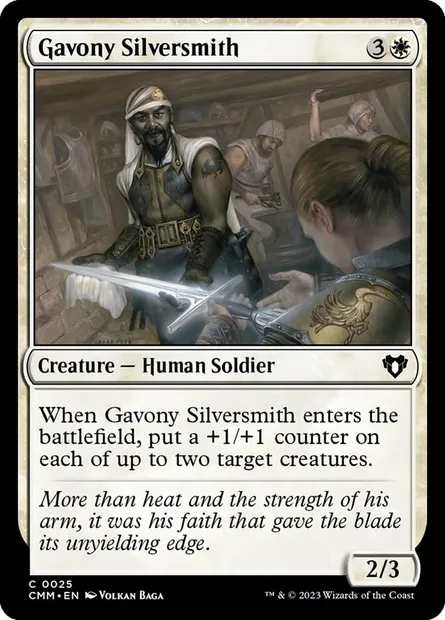 Gavony Silversmith, Magic card CMM 25 — Commander Masters set