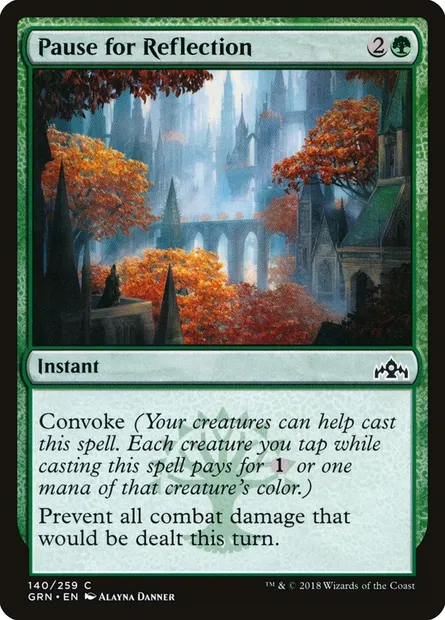 Pause for Reflection, Magic card GRN 140 — Guilds of Ravnica set