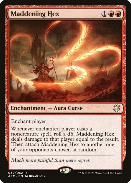 Maddening Hex, Magic card AFC 32 — Forgotten Realms Commander set