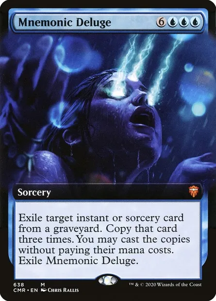 Mnemonic Deluge, Magic card CMR 638 — Commander Legends set