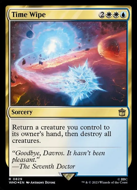 Time Wipe, Magic card WHO 829 — Doctor Who set
