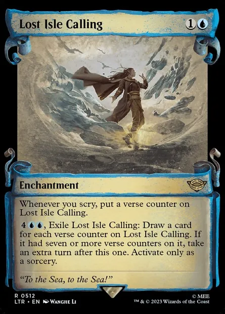 Lost Isle Calling, Magic card LTR 512 — The Lord of the Rings: Tales of Middle-earth set
