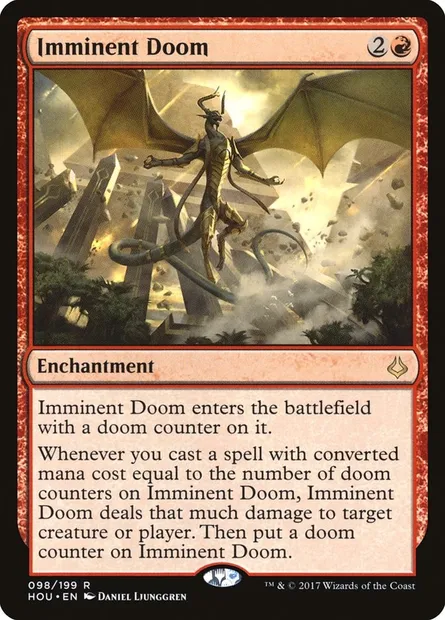 Imminent Doom, Magic card HOU 98 — Hour of Devastation set