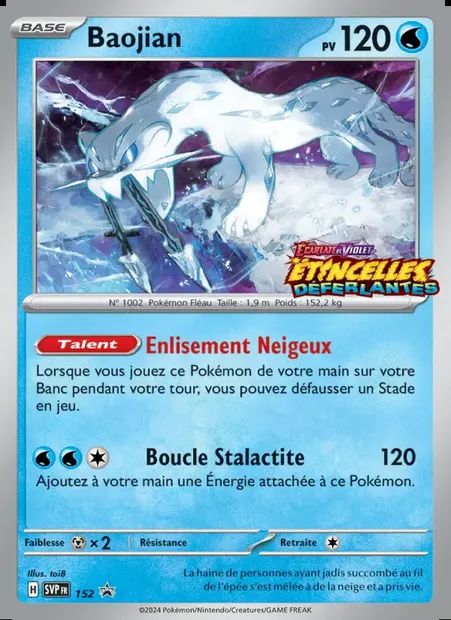 Baojian, carte Pokémon PR-SV 152 — extension SVP Black Star Promos