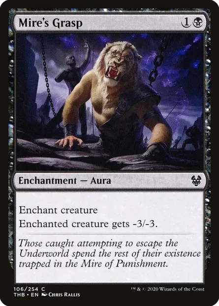 Mire's Grasp, Magic card THB 106 — Theros Beyond Death set