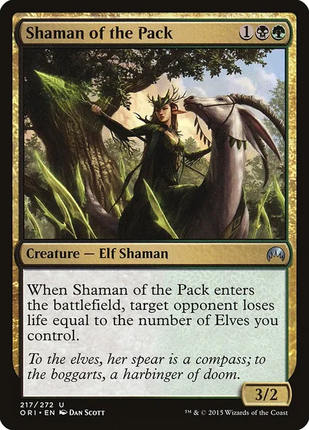 Shaman of the Pack, Magic card ORI 217 — Magic Origins set