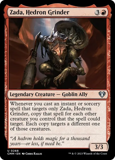 Zada, broyeuse d'hèdron, carte Magic CMM 268 — extension Commander Masters