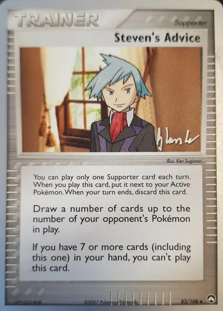 Les conseils de Pierre, carte Pokémon WCD08 083-4 — extension World Championship Decks 2008