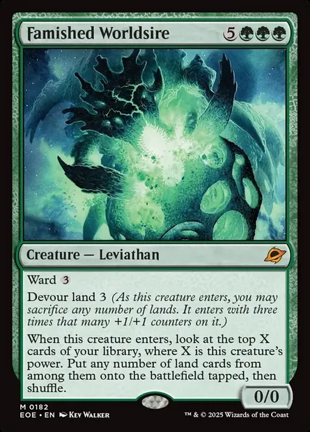 Famished Worldsire, Magic card EOE 182 — Edge of Eternities set