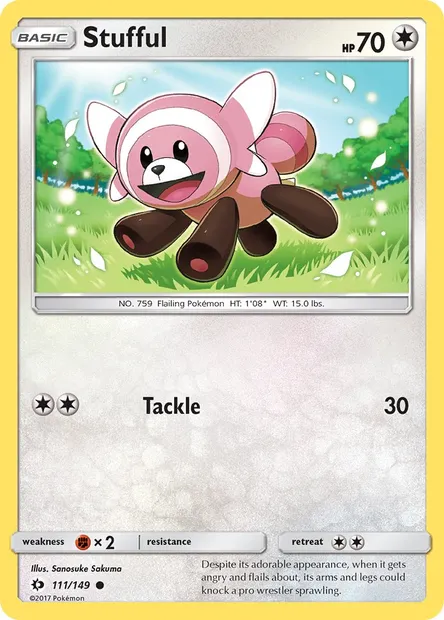 Stufful, Pokémon card SUM 111 — Sun & Moon set