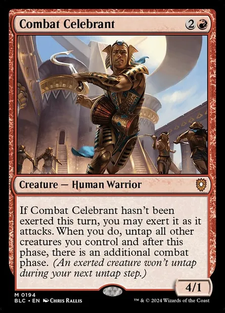 Combat Celebrant, Magic card BLC 194 — Bloomburrow Commander set