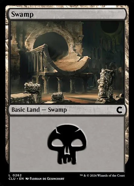 Swamp, Magic card CLU 262 — Ravnica: Clue Edition set