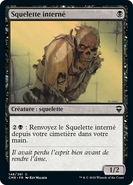 Squelette interné, carte Magic CMR 148 — extension Commander Legends