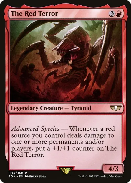 The Red Terror, Magic card 40K 83 — Warhammer 40,000 Commander set