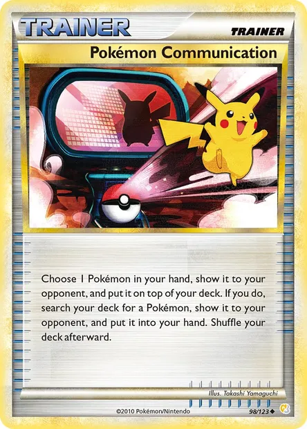 Pokémon Communication, Pokémon card HS 98 — HeartGold SoulSilver set