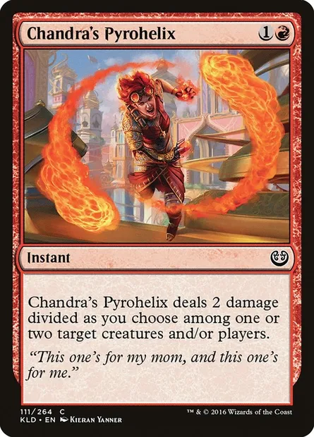 Chandra's Pyrohelix, Magic card KLD 111 — Kaladesh set