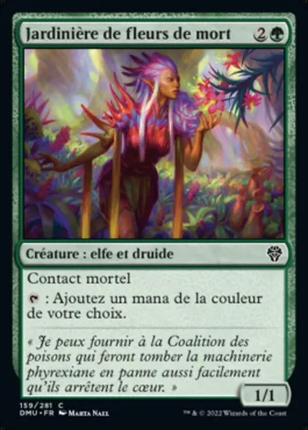 Jardinière de fleurs de mort, carte Magic DMU 159 — extension Dominaria Uni
