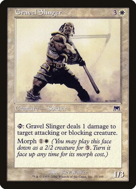 Gravel Slinger, Magic card ONS 33 — Onslaught set
