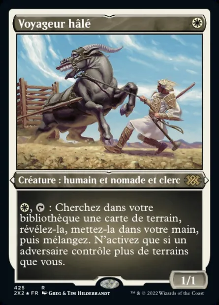 Voyageur hâlé, carte Magic 2X2 425 — extension Double Masters 2022