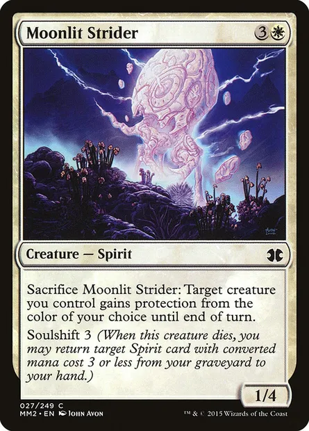 Moonlit Strider, Magic card MM2 27 — Modern Masters 2015 set