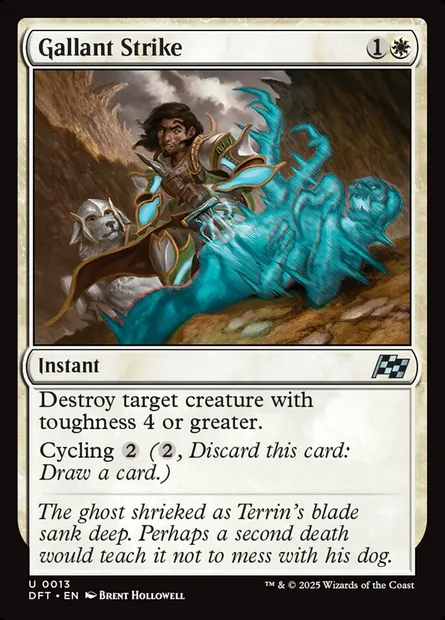 Gallant Strike, Magic card DFT 13 — Aetherdrift set