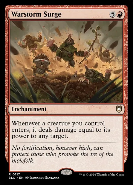 Warstorm Surge, Magic card BLC 117 — Bloomburrow Commander set