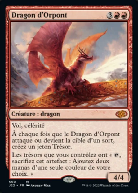 Dragon d'Orpont, carte Magic J22 550 — extension Jumpstart 2022