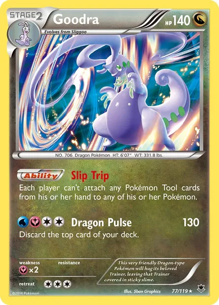 Goodra, Pokémon card PHF 77 — Phantom Forces set