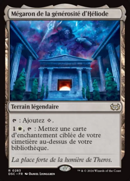 Mégaron de la générosité d'Héliode, carte Magic DSC 283 — extension Duskmourn: House of Horror Commander