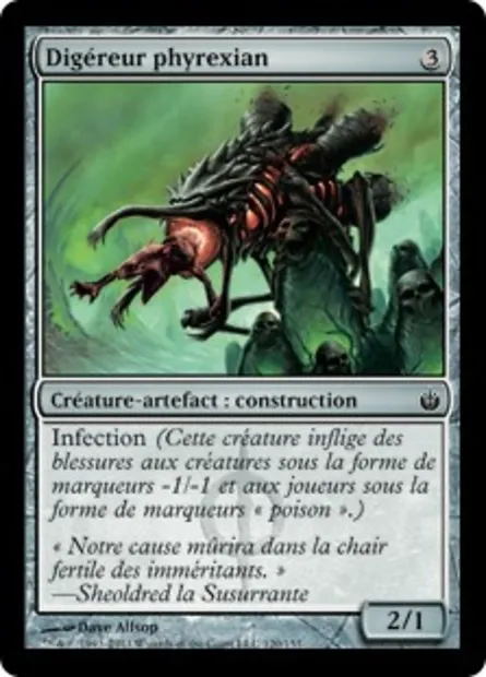 Digéreur phyrexian, carte Magic MBS 120 — extension Mirrodin assiégé