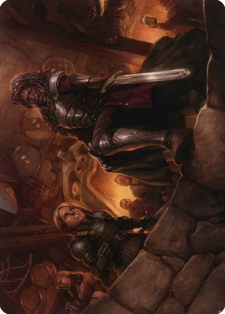 Veteran Dungeoneer // Veteran Dungeoneer, Magic card AAFR 36 — Adventures in the Forgotten Realms Art Series set