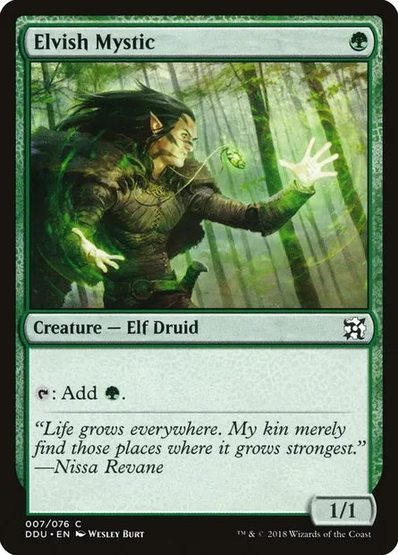 Elvish Mystic, Magic card DDU 7 — Duel Decks: Elves vs. Inventors set