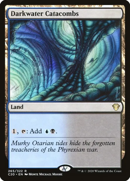 Darkwater Catacombs, Magic card C20 265 — Commander 2020 set