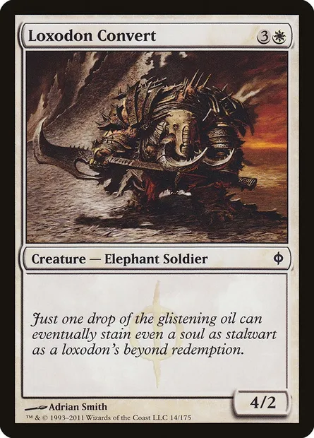 Loxodon Convert, Magic card NPH 14 — New Phyrexia set