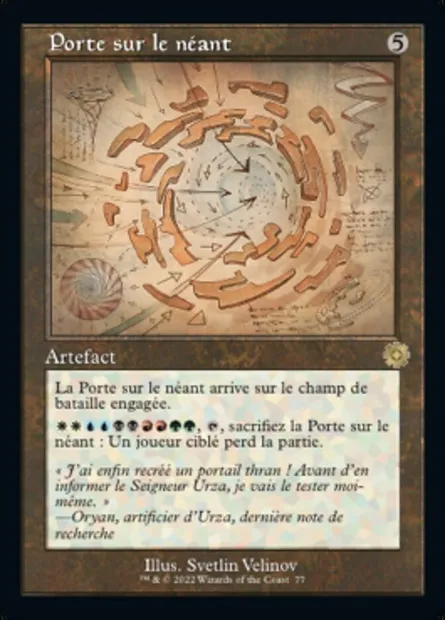 Porte sur le néant, carte Magic BRR 77 — extension The Brothers' War Retro Artifacts