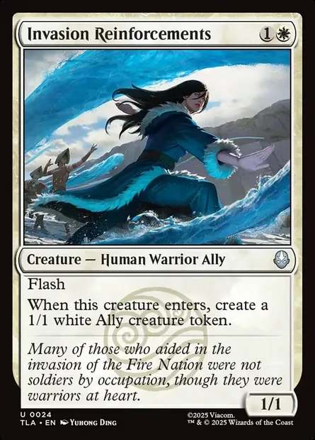 Invasion Reinforcements, Magic card TLA 24 — Avatar: The Last Airbender set