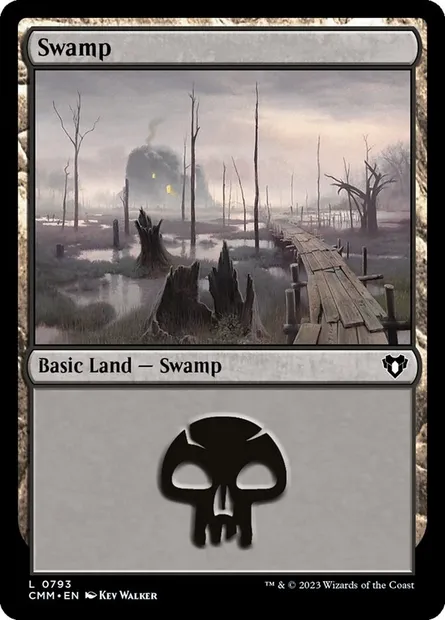 Swamp, Magic card CMM 793 — Commander Masters set