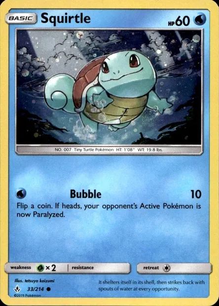 Carapuce, carte Pokémon TDX 033-6 — extension Theme Deck & Blisters Exclusives