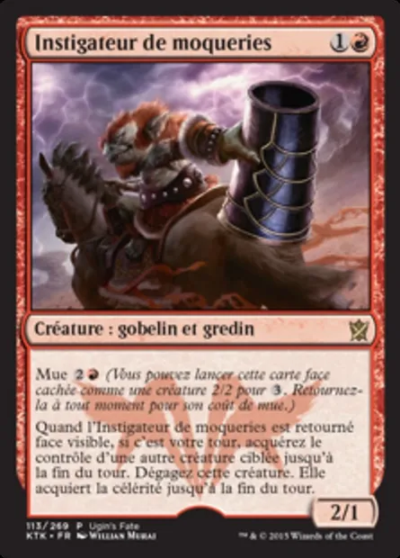 Instigateur de moqueries, carte Magic UGIN 113 — extension Ugin's Fate
