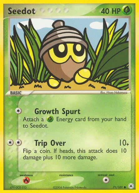 Seedot, Pokémon card HL 71 — Hidden Legends set