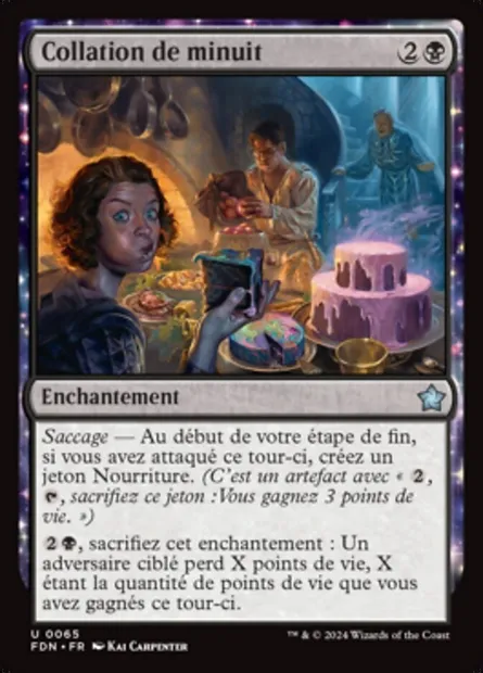 Collation de minuit, carte Magic FDN 65 — extension Foundations