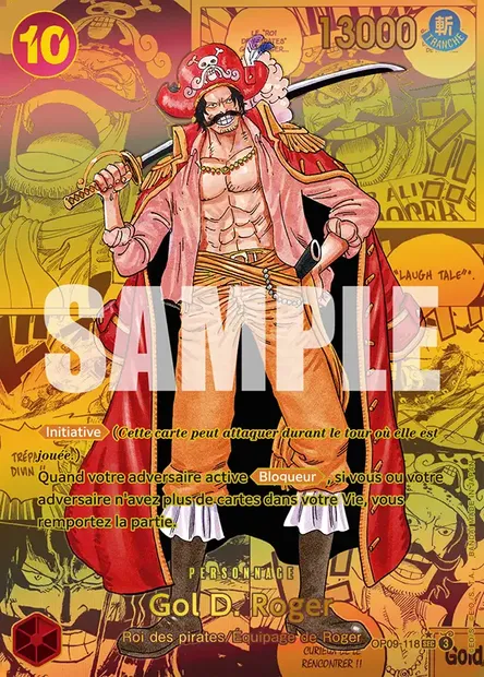 Gol D. Roger, carte One Piece OP09-118 — extension LES NOUVEAUX EMPEREURS