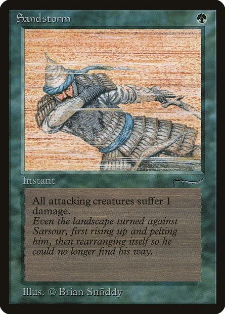 Tempête de sable, carte Magic ARN 53 — extension Arabian Nights