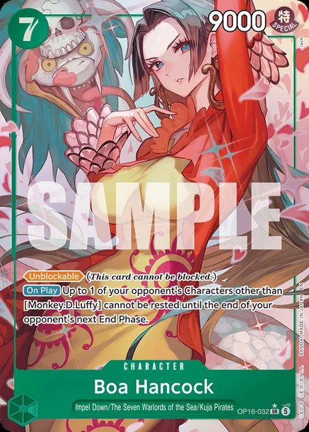 Boa Hancock, One Piece card OP16-032 — THE TIME OF BATTLE set