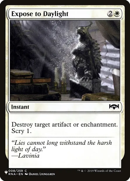 Expose to Daylight, Magic card PLST RNA-8 — The List set