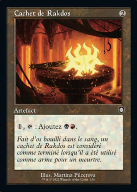 Cachet de Rakdos, carte Magic BRC 156 — extension The Brothers' War Commander